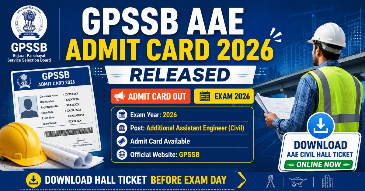 GPSSB AAE Admit Card 2026